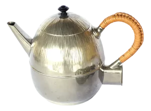 Art Nouveau Electric Teapot in Silvered Metal from WMF, 1910