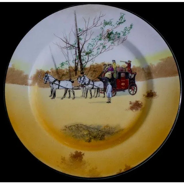 English Royal Doulton Coaching Days Dinner Plates - Set of 3 For Sale - Image 3 of 7