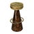 Wood "Coraggioso" Barstool With Patina Bronze, Handmade For Sale - Image 7 of 7