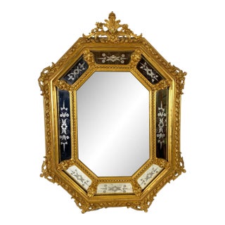 Italian Gilded Mirror For Sale