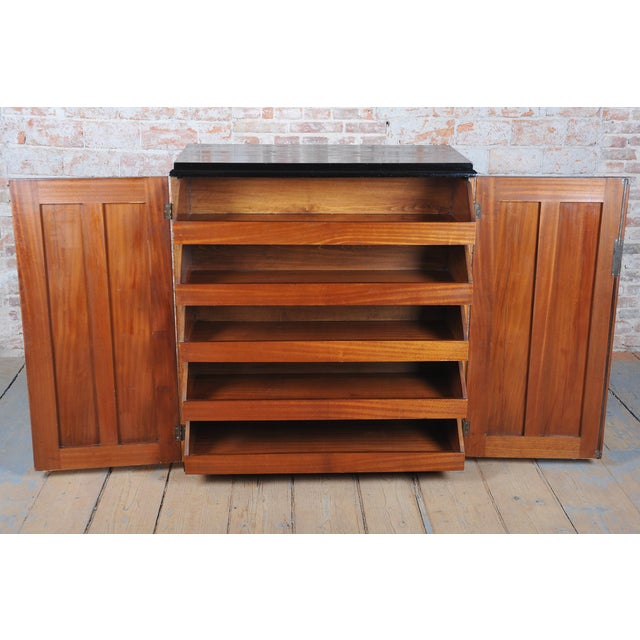Metal Art Deco Sideboard in Mahogany by J. Gočár for Pud, Czech, 1910s For Sale - Image 7 of 11