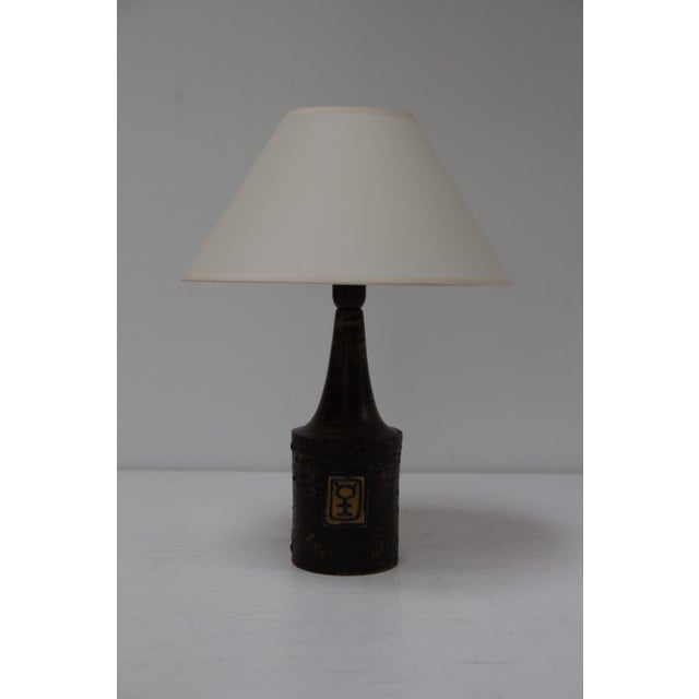 Mid-Century Danish Stoneware Table Lamp from Björn Keramik, 1970s For Sale - Image 9 of 16