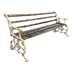 19th Century English 'Dog and Snake' Garden Bench