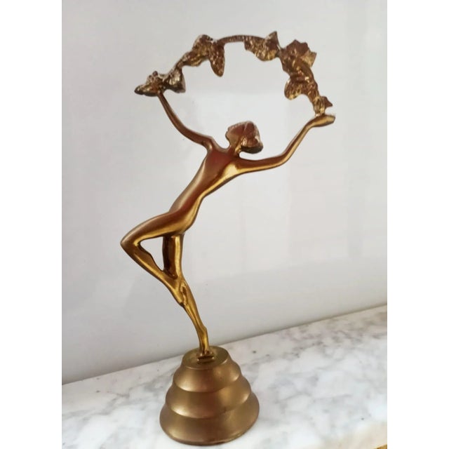 Art Deco Style Ballerina in Bronze, 1920s For Sale - Image 10 of 13