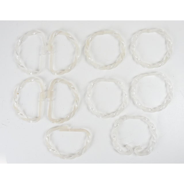 Vintage Mid Century Lucite Drapery Tieback Rings - Set of 10 | Chairish