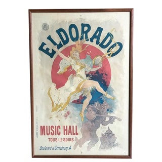 Jules Cheret Original El Dorado Paris Poster, Circa 1894 For Sale