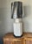 Mid-Century Modern Vintage Hollywood Regency White Ceramic Hexagonal Bamboo Relief Table Lamp For Sale - Image 3 of 11