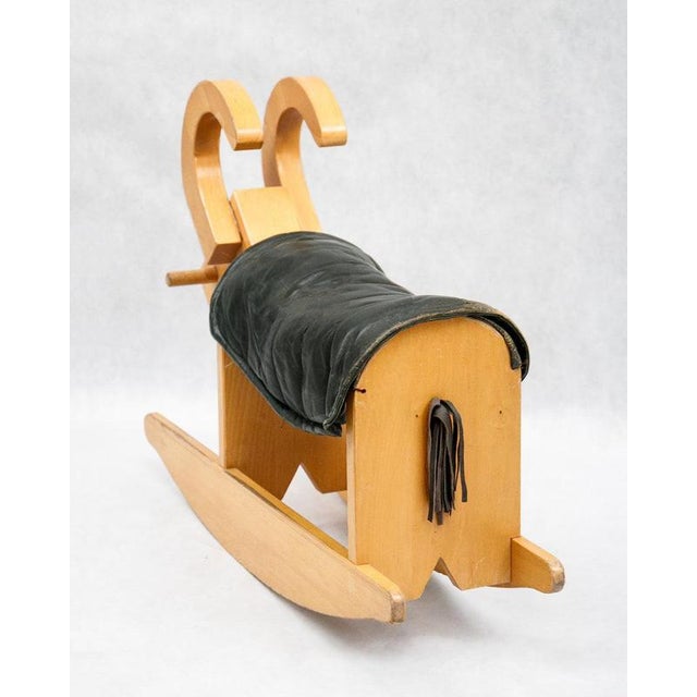1960s Mid-Century Wooden Rocking Billy Goat, 1960s For Sale - Image 5 of 8