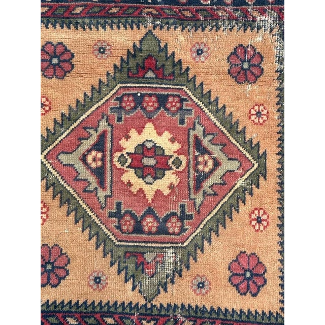 Small Vintage Azerbaijan Rug, 1940s For Sale - Image 12 of 14