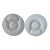 White Majolica Artichoke Plates- A Pair For Sale