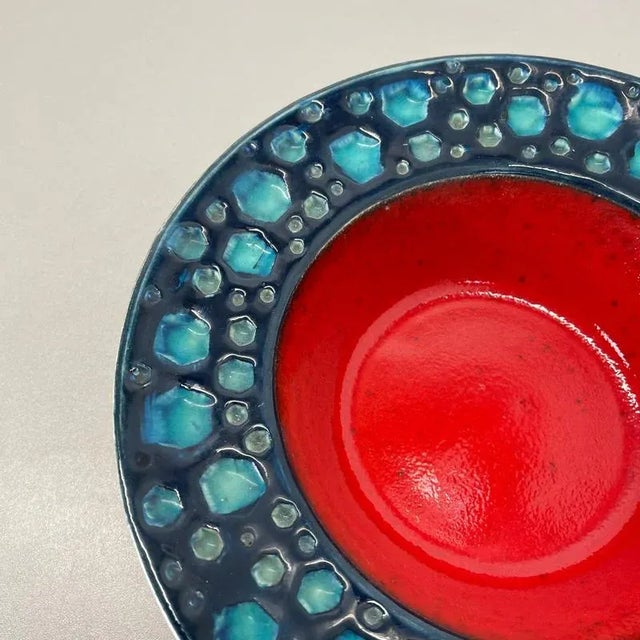 Colorful Fat Lava Dots Ceramic Bowl from Dümler and Breiden Germany, 1970s For Sale - Image 9 of 16