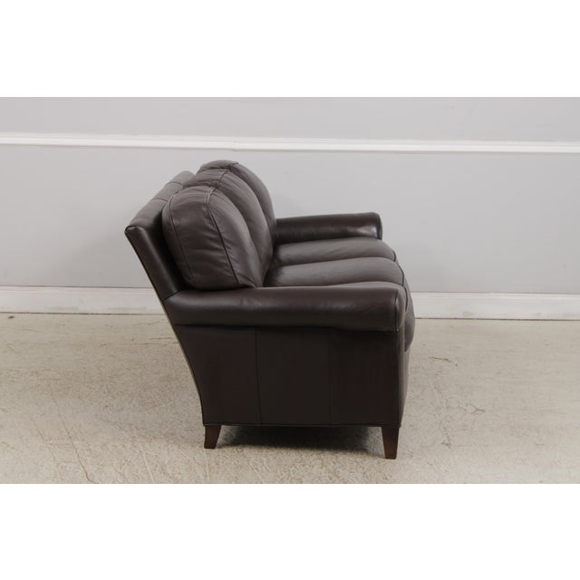 1990s Hancock & Moore 3 Seat Leather Sofa For Sale - Image 5 of 15