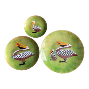 Set of Annemarie Davidson Enamel Dishes