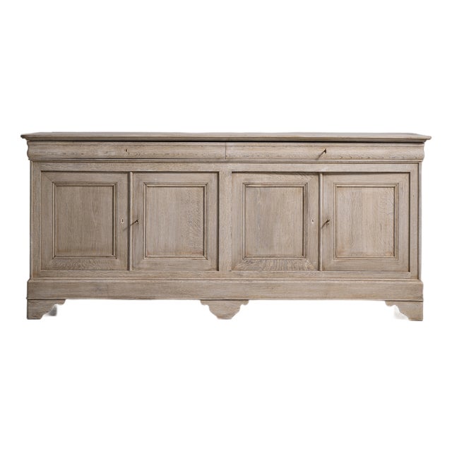 Mid 20th Century Louis Philippe Oak Buffet For Sale