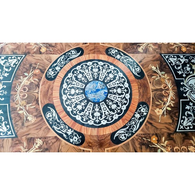 Vintage Marquetry Dining Table, 1900s For Sale - Image 5 of 18