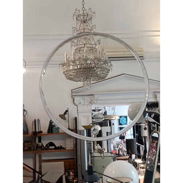 Mid-Century Modern Vintage Sole Wall Mirror from Gallotti & Radice, Italy, 1970s For Sale - Image 3 of 6