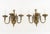 Metal Pair of Dutch Style Bronze Three-Branch Wall Sconces For Sale - Image 7 of 10