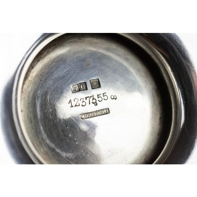 Silver-Plated Metal Teapot from Christofle, France, 1950s For Sale - Image 13 of 14