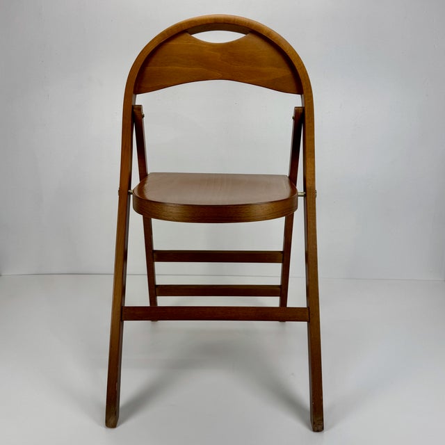 Mid-Century Modern Tric Folding Chair by Achille & Pier Giacomo Castiglioni for Bernini, Italy, 1980s For Sale - Image 3 of 9