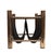 Vintage Brass and Canvas Magazine Holder, 1970s For Sale - Image 6 of 10