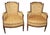 Louis XVI Walnut Bergère Armchairs, Late 18th Century, Set of 2 For Sale