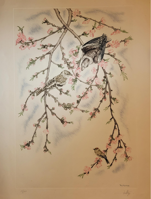 Tavy Notton, Songs of the Forest, 1968, Original Etching