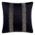 Scalamandre 22" x 22" Veronica Beaded Pillow in Black/Pewter For Sale