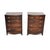 A wonderful pair of antique bow fronted chest of drawers. They were made in England, they are in the Georgian revival...