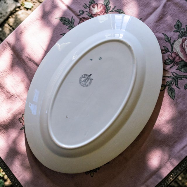 Late 19th Century Large Antique French Platter from Moulin Des Loups, 1888 For Sale - Image 5 of 7