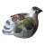 Vintage Tonala Pottery Bird Figurine Folk Art Mexican For Sale