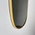 Gold Brass and Glass Mirror attributed to Gio Ponti / E. Müller Glas, 1950s For Sale - Image 8 of 18