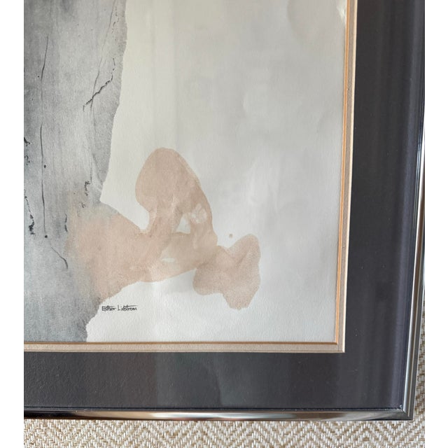Contemporary Large Watercolor Elephant Contemporary, Signed Esther Lidstrom For Sale - Image 3 of 5
