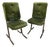 Pair of Vintage 1970’s MCM Tubular Metal Frame Dining Chairs For Sale