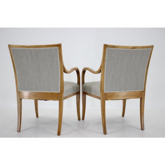 Set of Vintage Danish Armchairs in Birch by Frits Henningsen, 1950s For Sale - Image 12 of 18