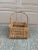 Antique Early 20th Century American Splint Oak Gathering Basket For Sale - Image 9 of 9