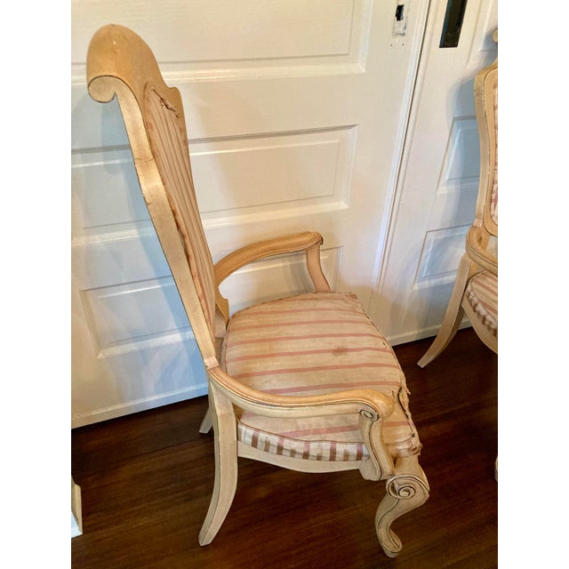 Pair of Vintage Scrolled Side Chairs in the Style of Art Nouveau For Sale - Image 4 of 11