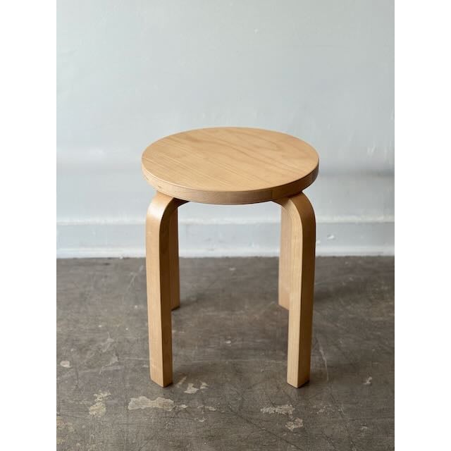 Authentic 2017 Artek Stool 60s, designed by Finnish legend Alvar Aalto in 1933. This timeless masterpiece showcases...