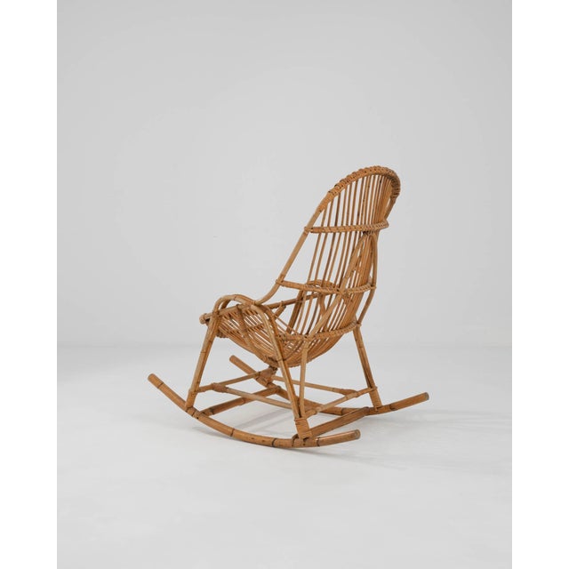 Brown 1960s French Bamboo Armchair For Sale - Image 8 of 12