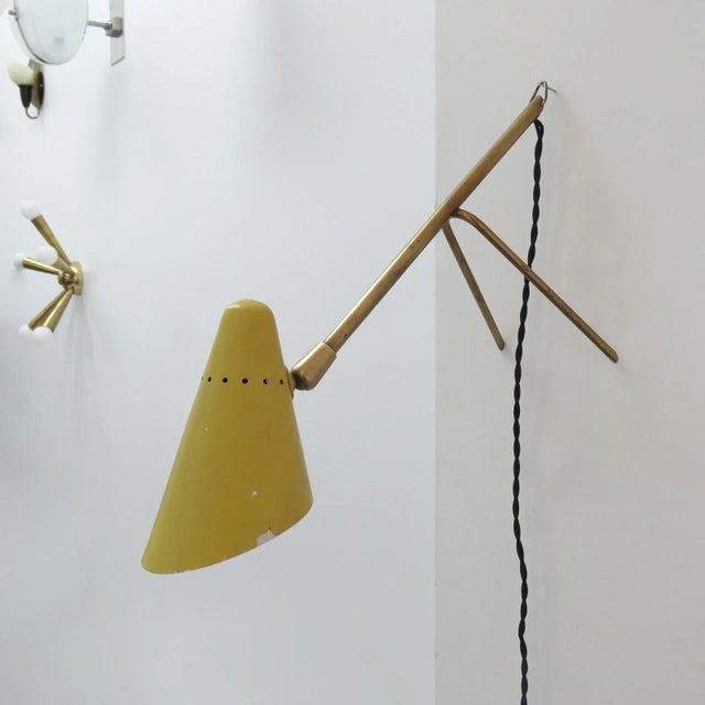 Brass Boris Lacroix Table Lamp, 1950 For Sale - Image 8 of 11