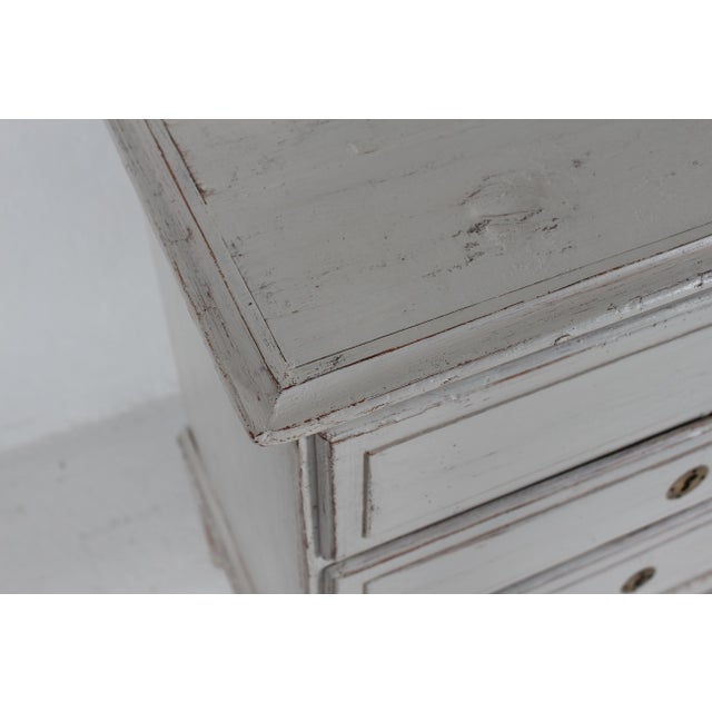 Small Louis XVI Danish Gray Chest of Drawers, 1900s For Sale - Image 5 of 11