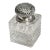 Exceptional Huge Antique Sterling Silver Black, Starr & Frost Cut Crystal Victorian Desk Paperweight Inkwell Luxury Home Decor For Sale