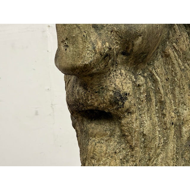 Resin Figural Head Sculpture For Sale - Image 9 of 12
