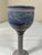 Blue Vintage Signed Studio Pottery Chalice Wine Goblets Set of 5 Mountain Art For Sale - Image 8 of 11