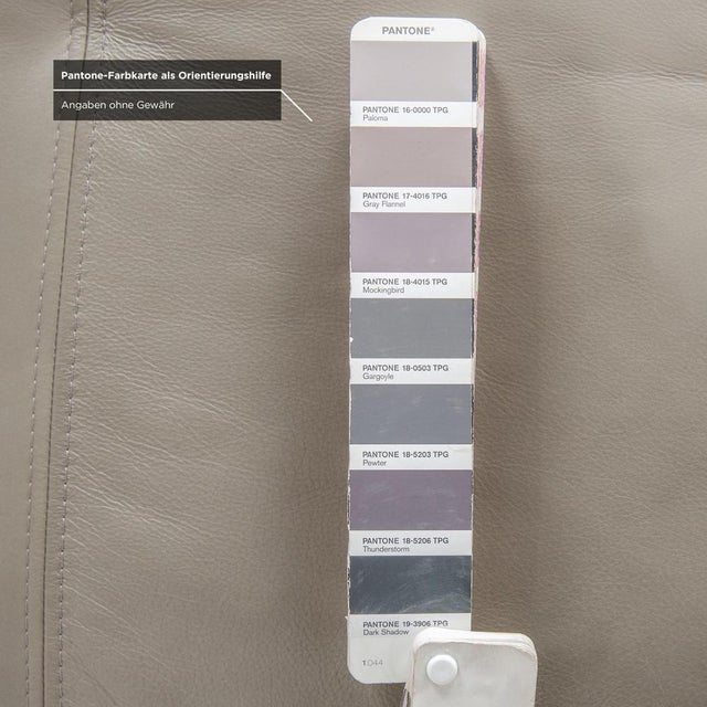 Modern Grey Leather Stool with Chrome Feet from Gutmann Factory For Sale - Image 3 of 6