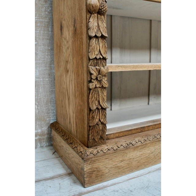 Late 19th Century Victorian Oak Open Bookcase, 1880s For Sale - Image 5 of 11