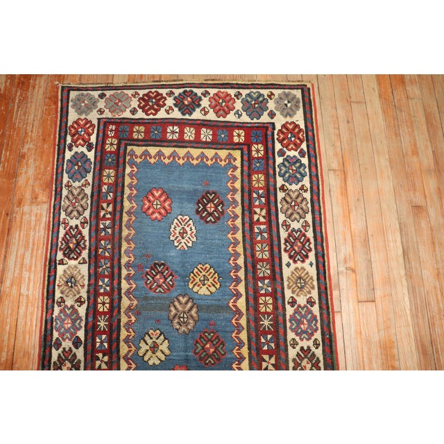 Late 19th Century Blue Antique Talish Runner - 2'11" x 7'3" For Sale In New York - Image 6 of 8