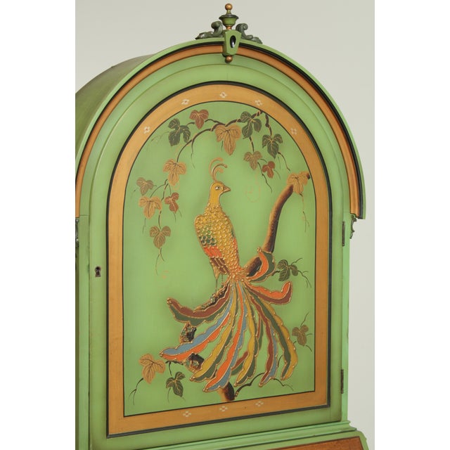 Mechanics Furniture, 1920's Hand Painted Peacock Secretary Desk Chairish