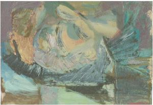 Bo Lindgren, Swedish Abstract Composition, Oil on Paper, 1959
