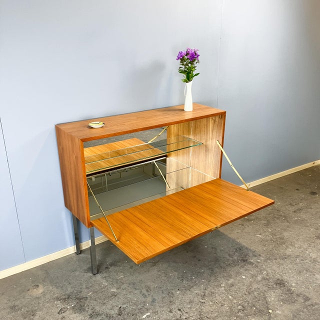 1960s Small Bar Cabinet in Teak, 1960s For Sale - Image 5 of 12
