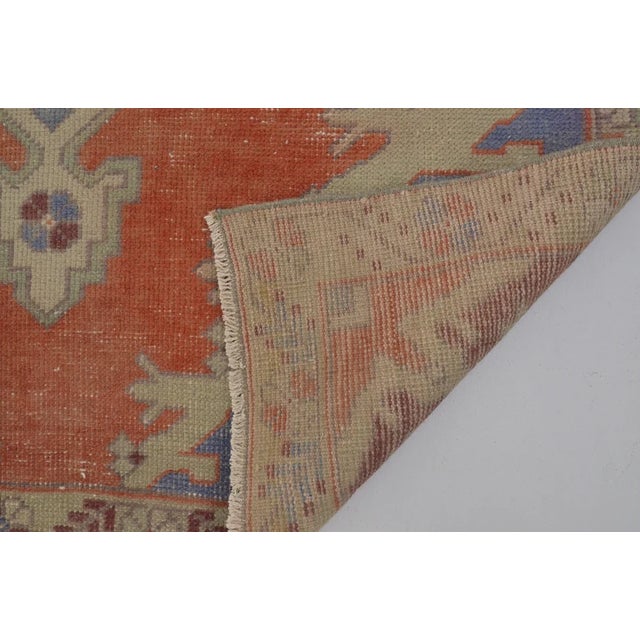 Textile Vintage Anatolian Oushak Carpet For Sale - Image 7 of 10